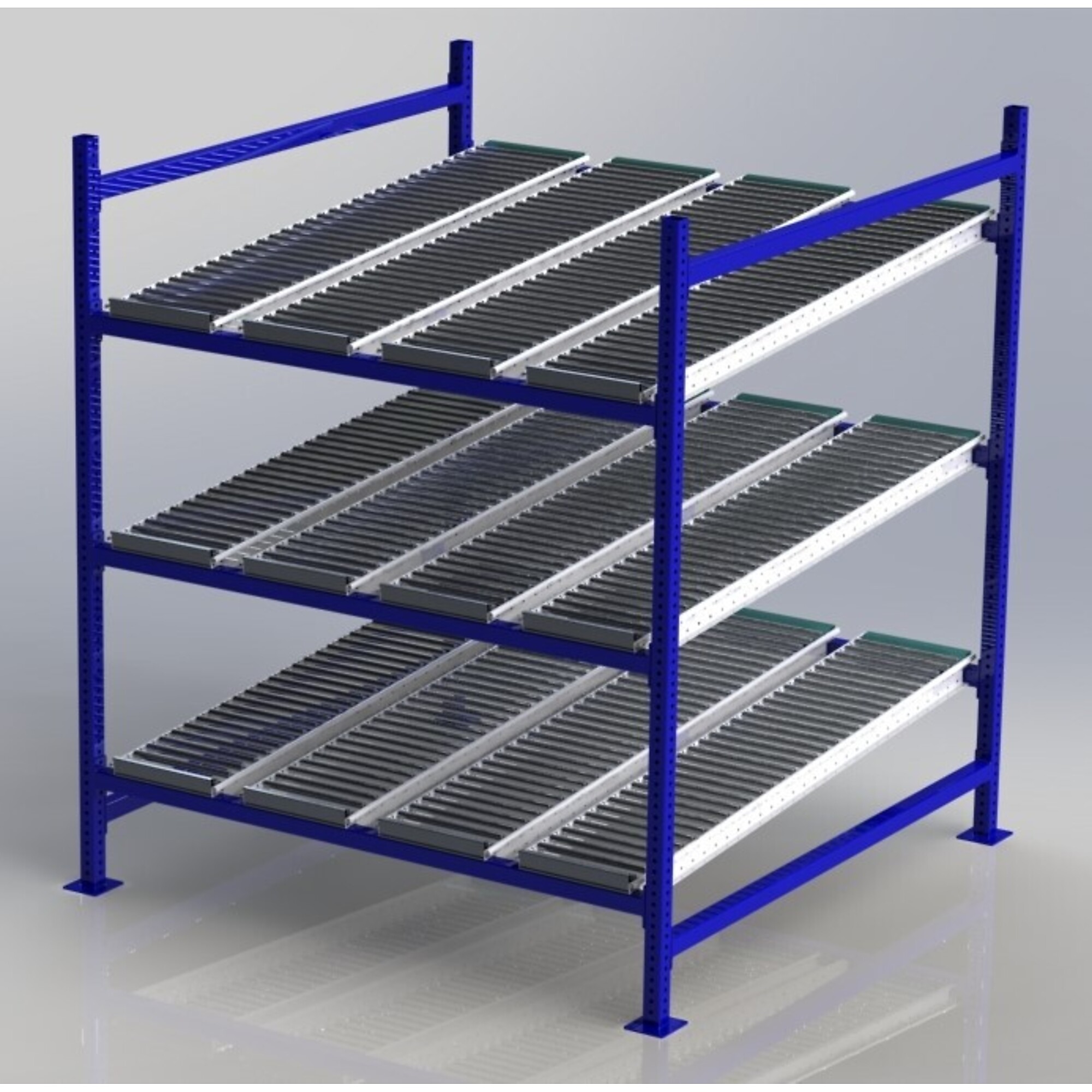 Unex, Gravity Flow Rack Starter, Overall Height 72 in, Width 60 in, Depth 60 in, Model# CF99SR60603-S